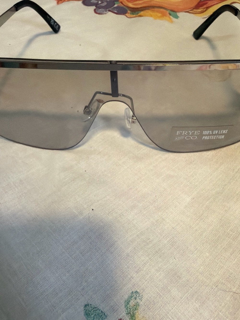 Frye Oversized Shield Sunglasses in Smoke Gray